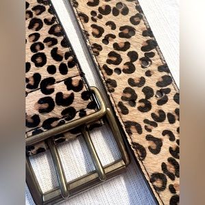 Leopard Wide Band Stretch Belt